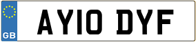 Trailer License Plate